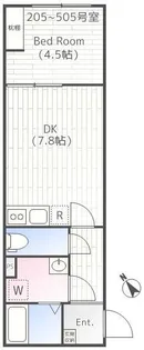 コーラルテラス南砂【4階】の間取り