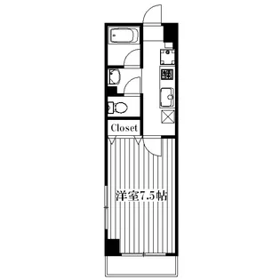 リバーサイドビュー皇漢【5階】の間取り