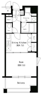 大阪府大阪市西区靱本町3【マンション】の間取り