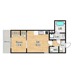 (仮称)ジーメゾン西湊ウィシエ【3階】の間取り