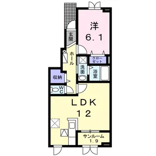 新潟県五泉市寺沢2【アパート】の間取り
