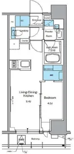 ルフォンプログレ上野御徒町【6階】の間取り