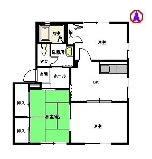 エランドール木原【1階】の間取り