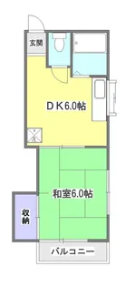 第二サンライズコーポ【2階】の間取り