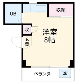 サンハイツ【2階】の間取り