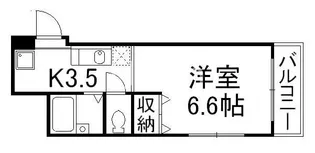 華堂壱番館【4階】の間取り