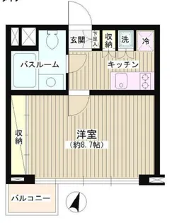 東京都渋谷区広尾5【マンション】の間取り
