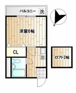 ハイツK6【2階】の間取り
