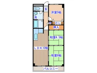 グランドール広瀬【7階】の間取り