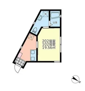 モンステラ羽沢【1階】の間取り