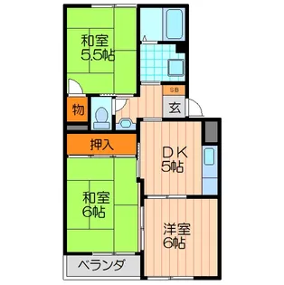 パステルハイツ【3階】の間取り