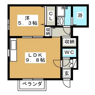 Flat REN【1階】の間取り