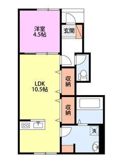 ドゥウェル信濃A棟【2階】の間取り