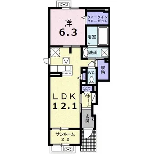 ジュリピコ【1階】の間取り