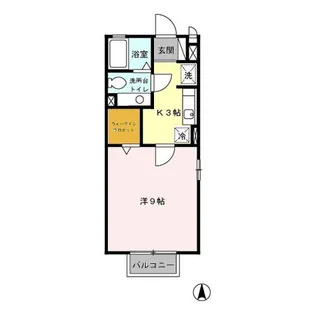 イシジン B【2階】の間取り