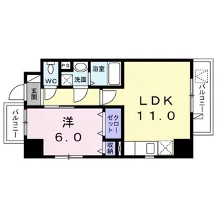 ベラ カーサ 江東【3階】の間取り