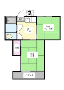 徳三荘【1階】の間取り