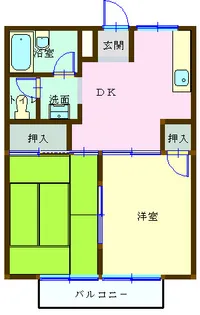 シティハイツホッタ【2階】の間取り