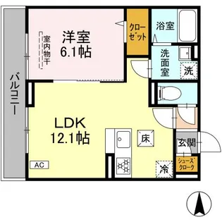 D Paina 鴨居【1階】の間取り