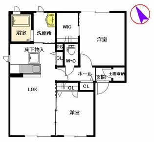 シャトーグローリー C棟【1階】の間取り