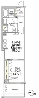 東京都中央区日本橋浜町2【マンション】の間取り
