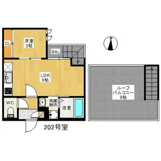 福岡県福岡市博多区諸岡4【アパート】の間取り