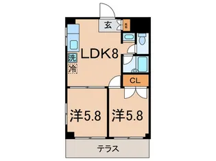 エトワ-ル【1階】の間取り