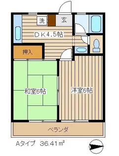 ルミエール学園町【1階】の間取り