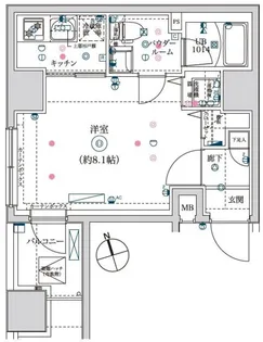 イアース亀戸【3階】の間取り