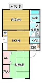 リストワール幸町A【2階】の間取り