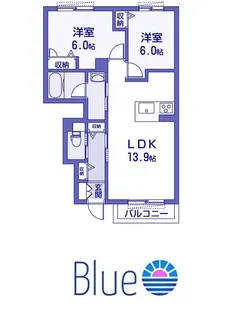 ウィステリア湘南 III【1階】の間取り