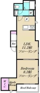 東京都品川区戸越1【アパート】の間取り