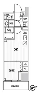 ディームス蔵前Residence【7階】の間取り