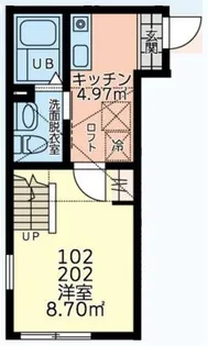 クレール南橋本【1階】の間取り