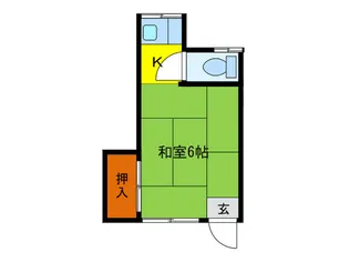 八木コーポ【2階】の間取り