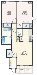 熊本県熊本市中央区水前寺2【アパート】の間取り
