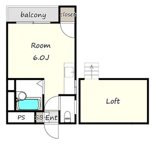 サウザンドヒルズ県庁前【2階】の間取り