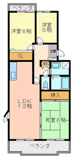 徳島県徳島市住吉6【マンション】の間取り