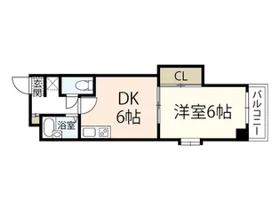 コーポ西縮景園【8階】の間取り