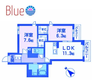 シャーメゾン湘南藤が岡【1階】の間取り