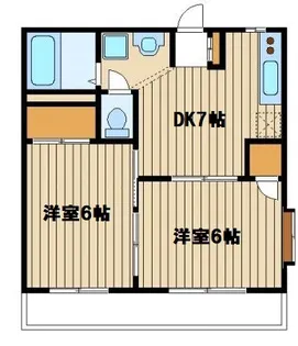 メゾン・ド・カトルF【1階】の間取り