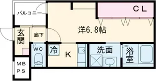 ジーイーサンク【1階】の間取り