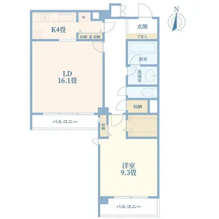 山王ガーデンハイツ【3階】の間取り