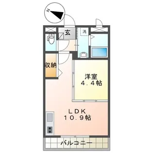 ピュアガーデン美穂【2階】の間取り
