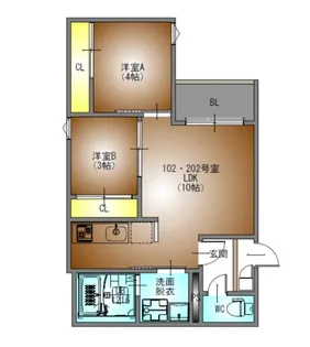 REGALEST荒畑【2階】の間取り