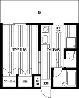 アメニティ等々力【1階】の間取り