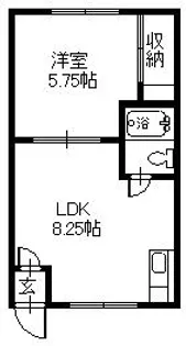 ニューマンション10【2階】の間取り