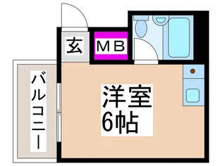 スリ-フレンド天美【4階】の間取り