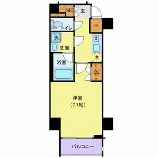PREMIUM CUBE G 四谷左門町【3階】の間取り