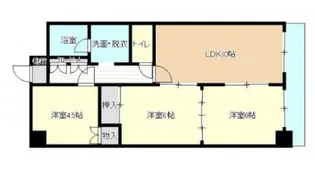 リアライズ富士見町【8階】の間取り